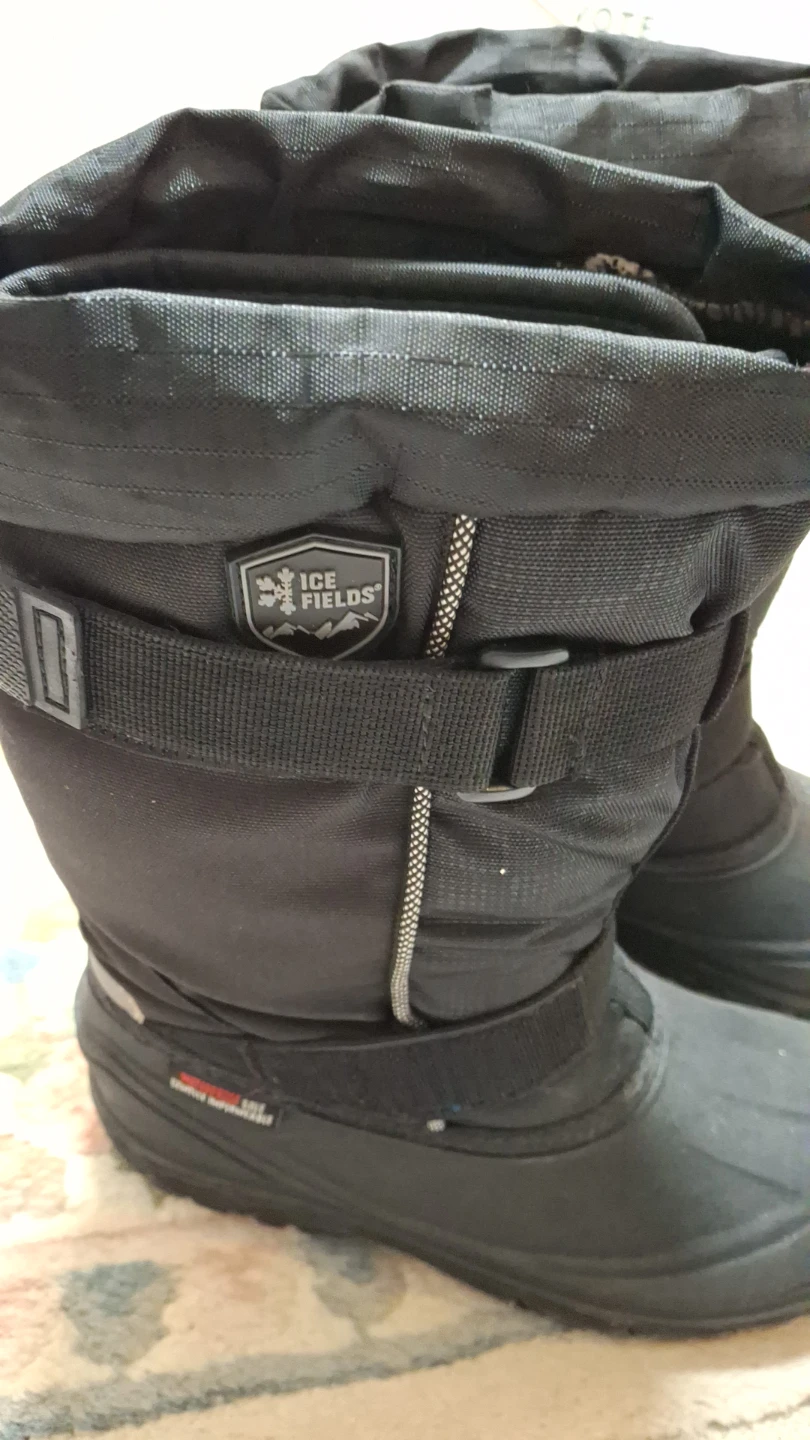 Ice Fields Black Winter Boots Size 9 - photo 2