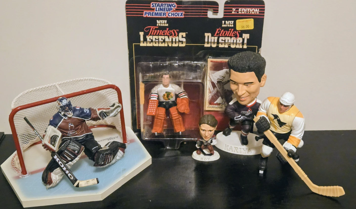 Vintage NHL Hockey Figures Mcfarlane Roy, Jagr, Kariya XL - photo 2