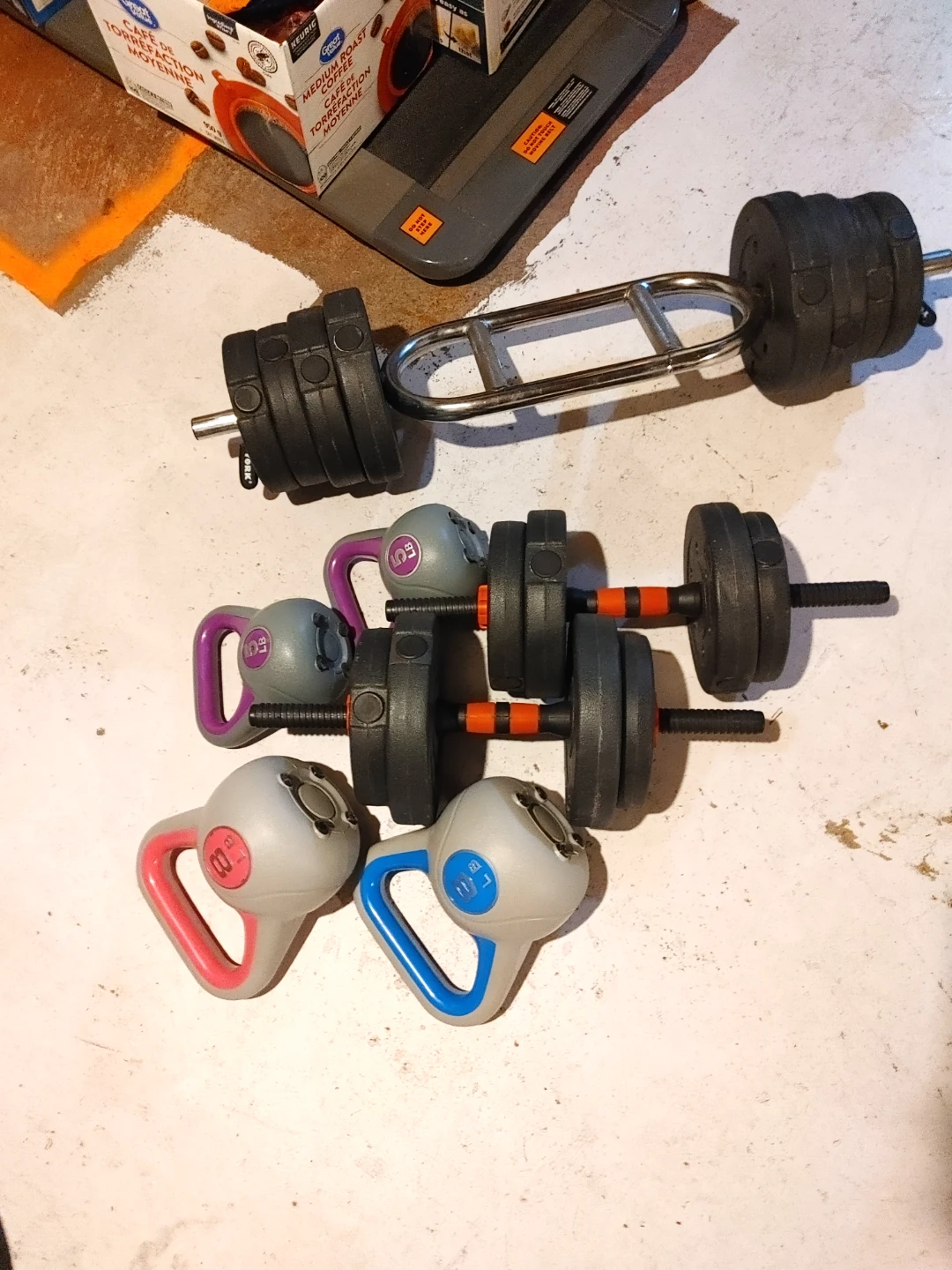 Assorted Home Gym Weights Set