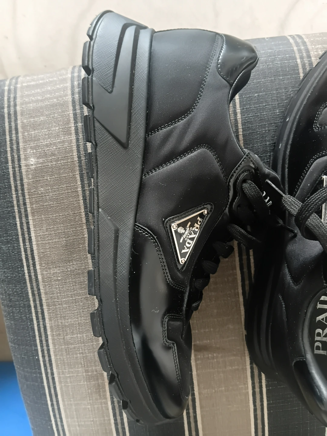 Prada Prax 01 Re-Nylon Black Sneakers - photo 3