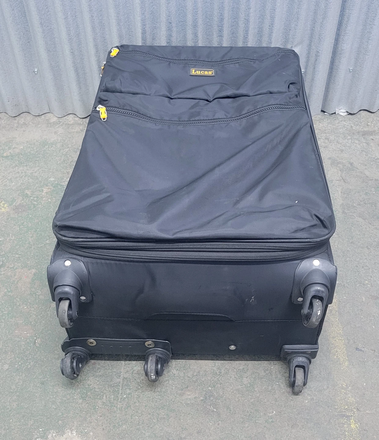 Lucas Big Black Rolling Suitcase - photo 3