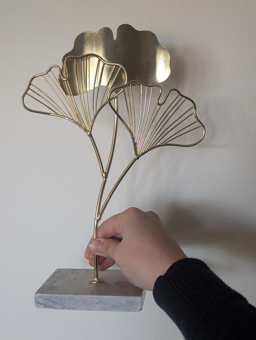 Gold Ginkgo Leaf Tabletop Decor