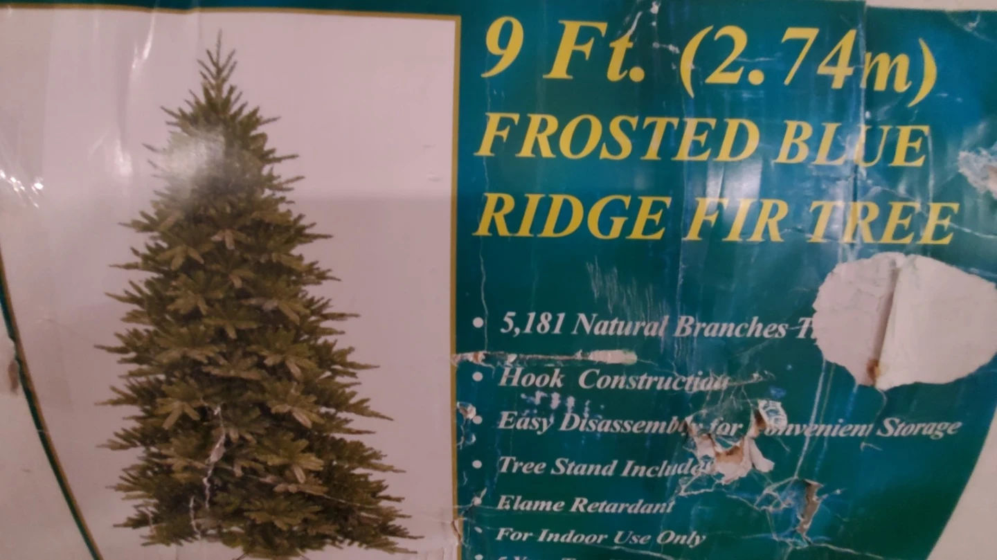 9 Ft. Frosted Blue Ridge Fir Christmas Tree - photo 2