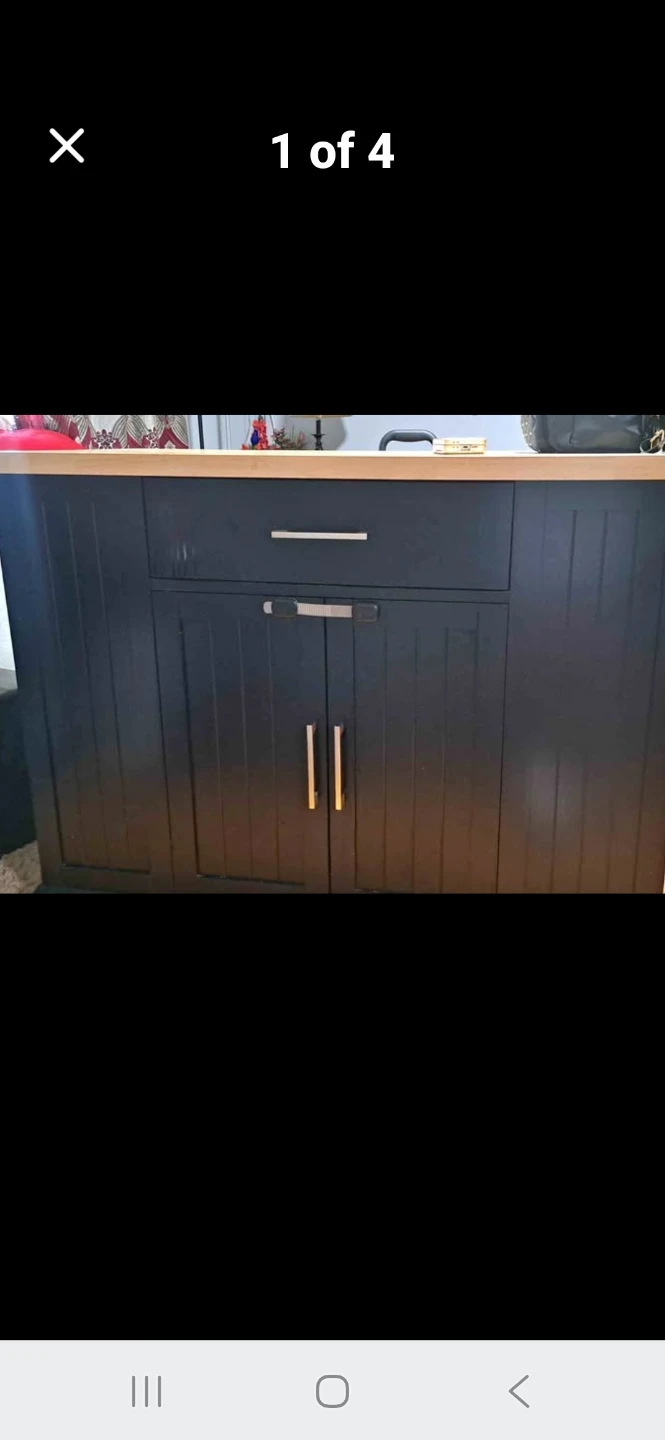 Kitchen Island with Butcher Block Top