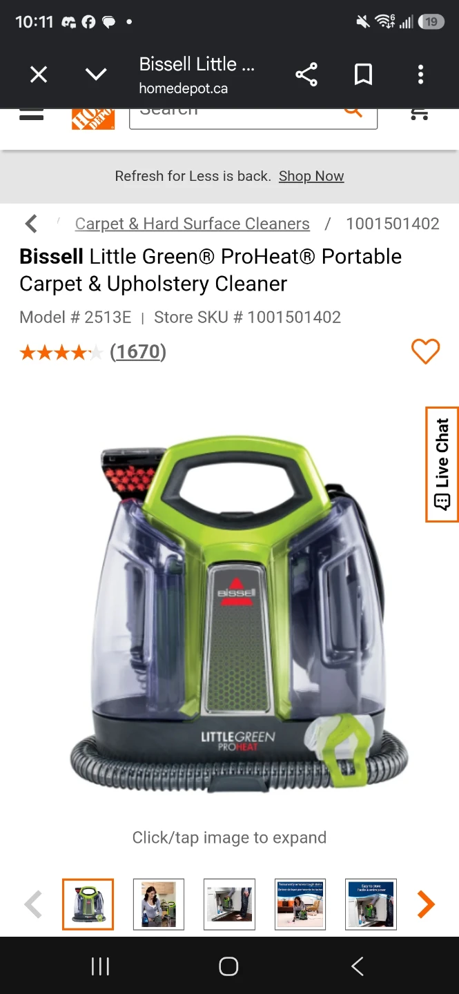Bissell Little Green ProHeat Carpet Cleaner Extractor - photo 2