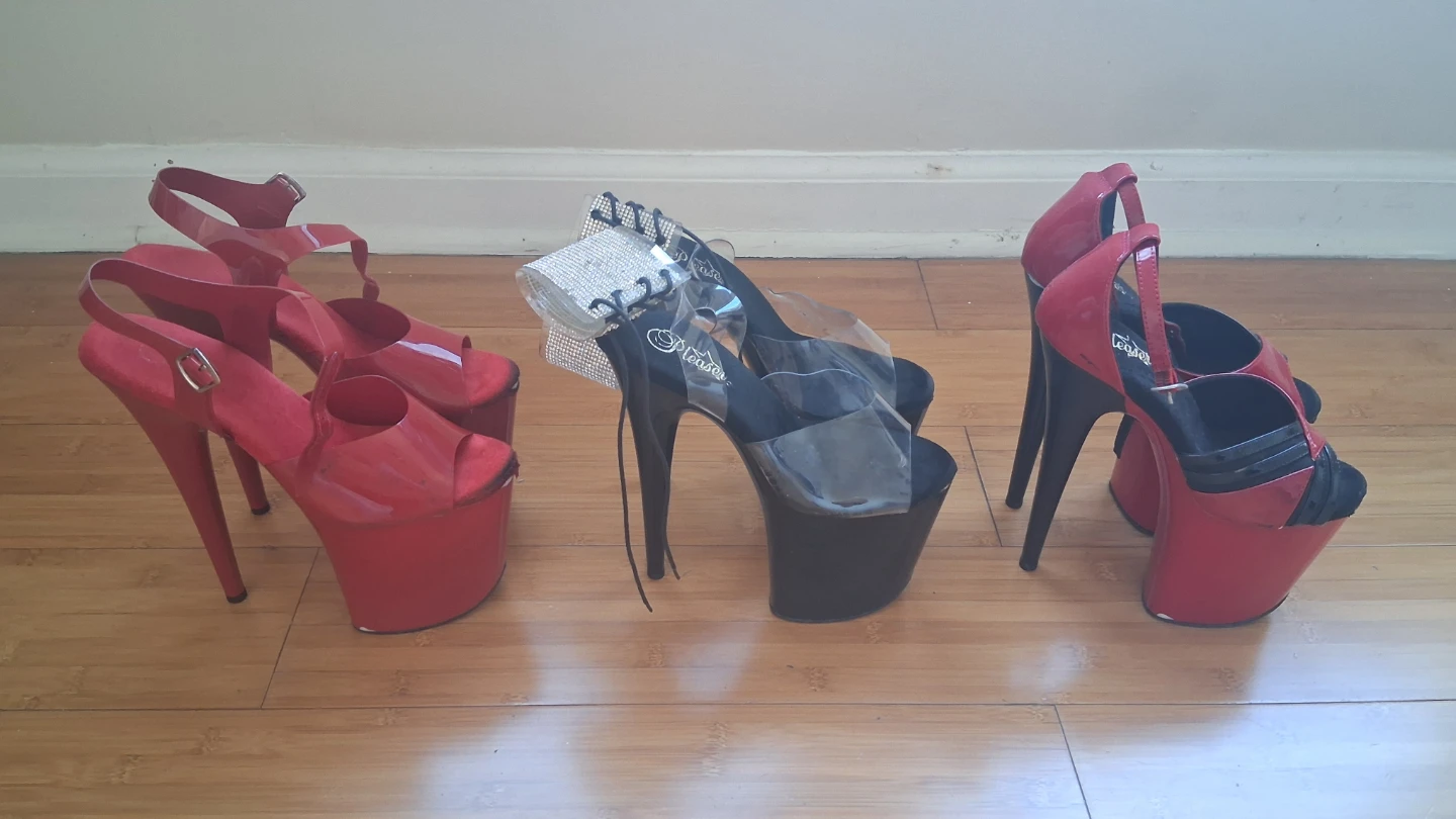 Pleaser 8 Inch Platform Heels – Size 8 & 9 – Pole Dance Heels - photo 3