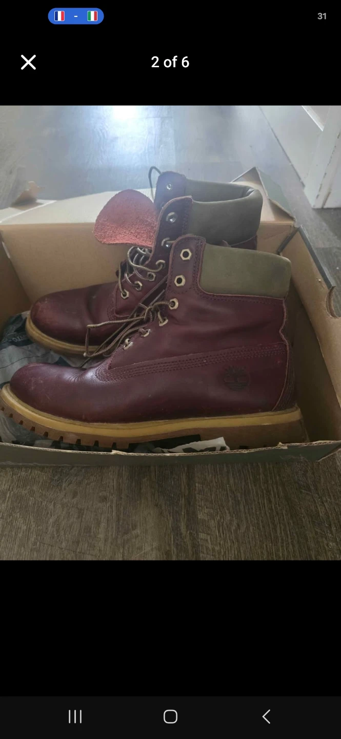 Timberland Leather Boots, Size 9 - photo 2