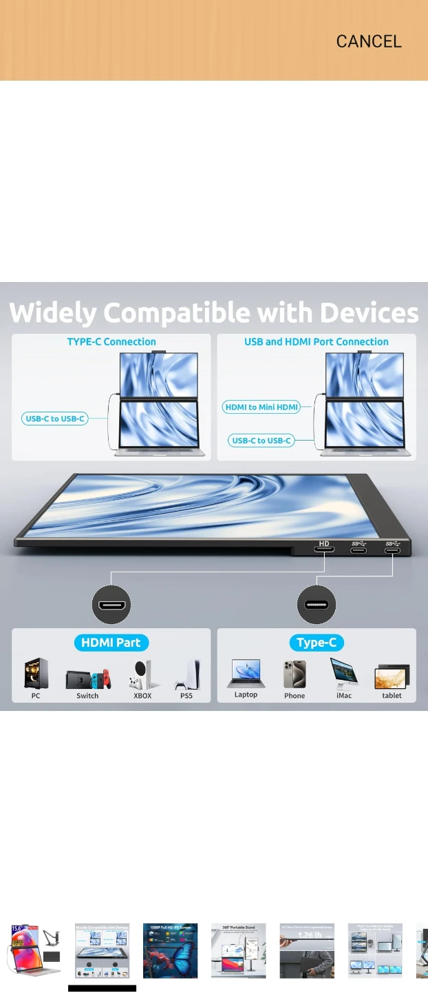 MagicRaven 15.6 inch Portable Monitor - photo 2