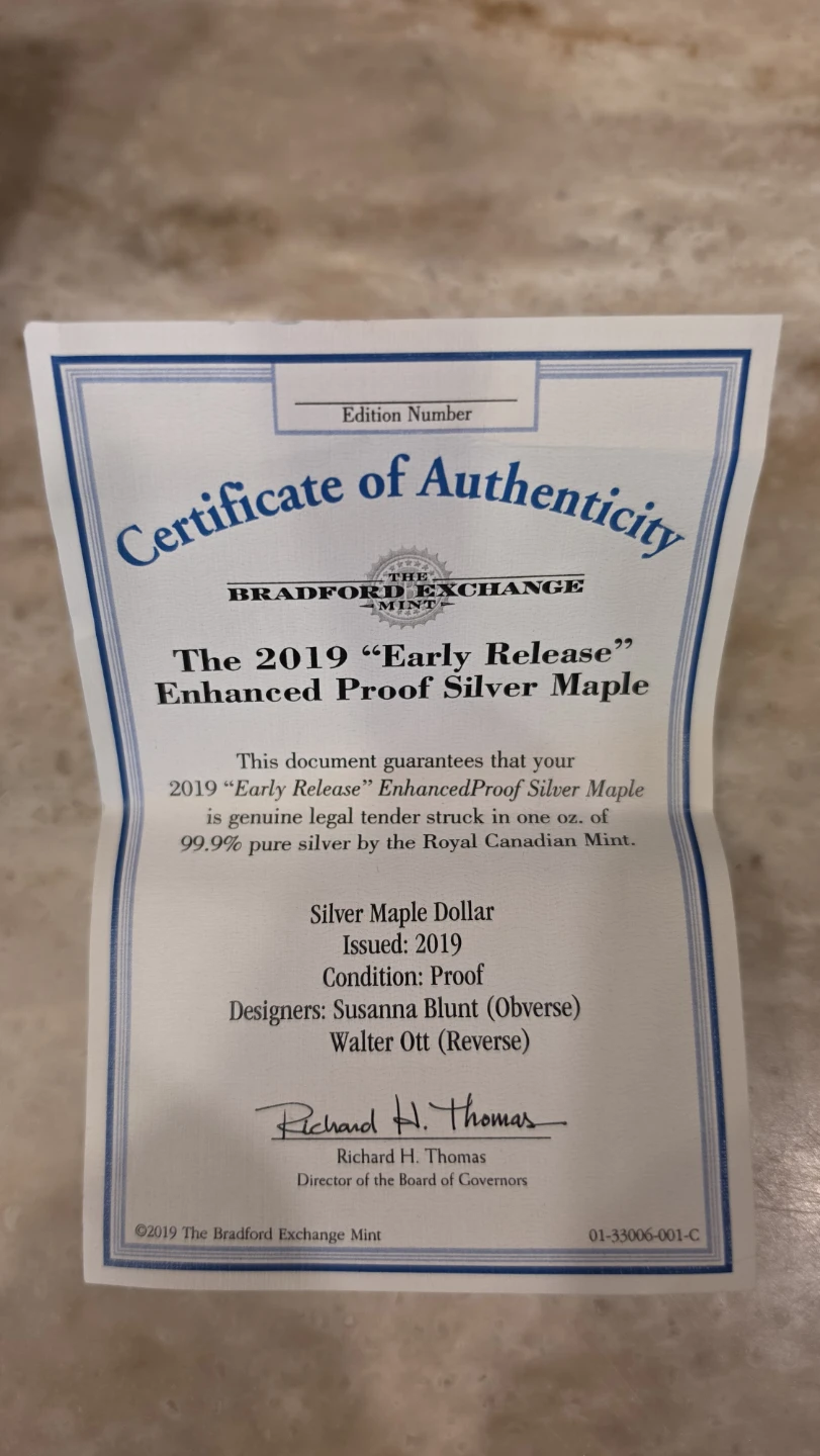 2019 Pride of Two Nations Silver Maple Leaf Coin - photo 5