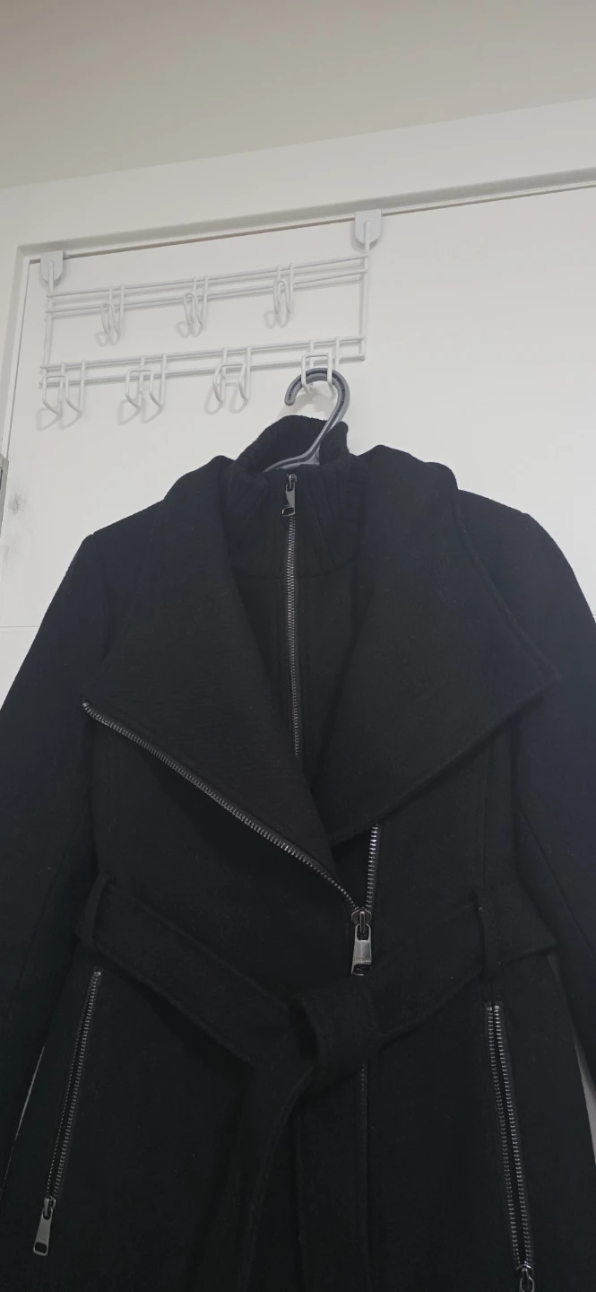 Calvin Klein Black Wool-Blend Coat - photo 2
