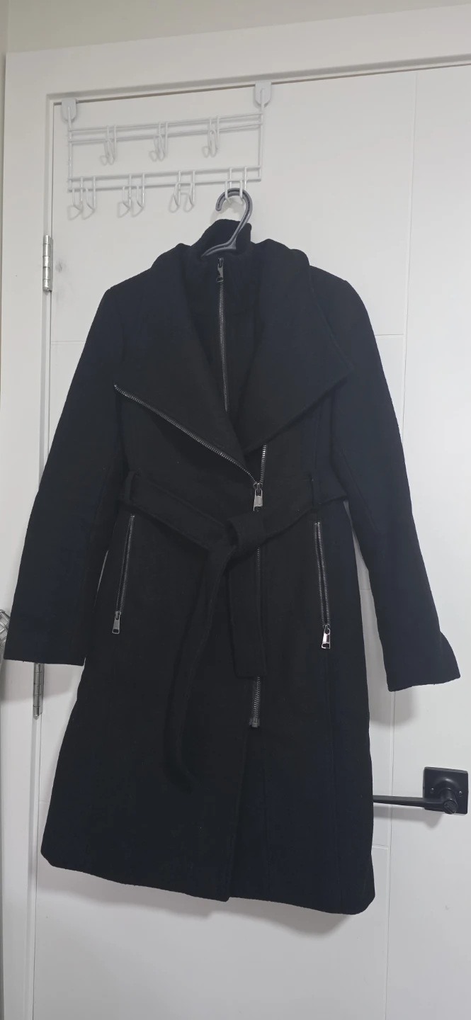 Calvin Klein Black Wool-Blend Coat - photo 3