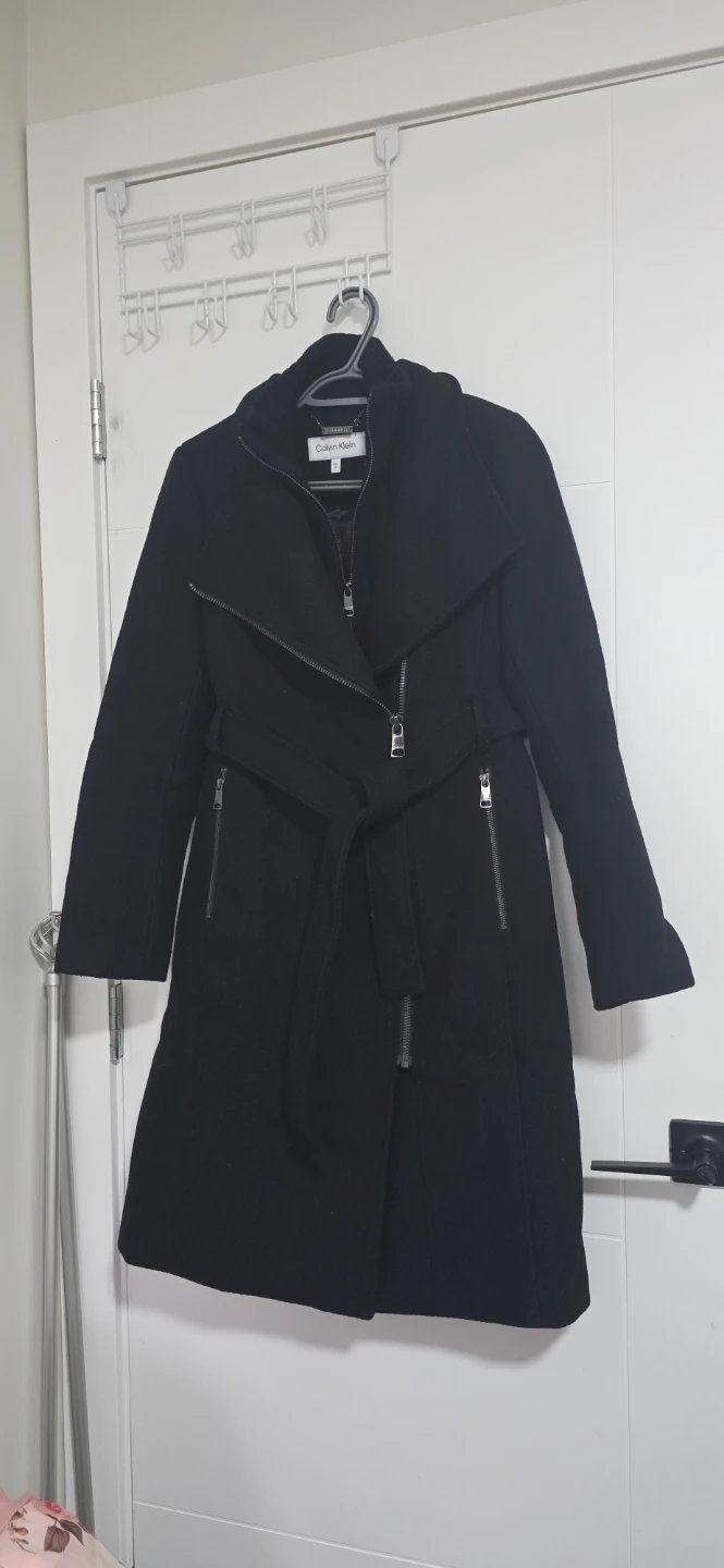 Calvin Klein Black Wool-Blend Coat - photo 4