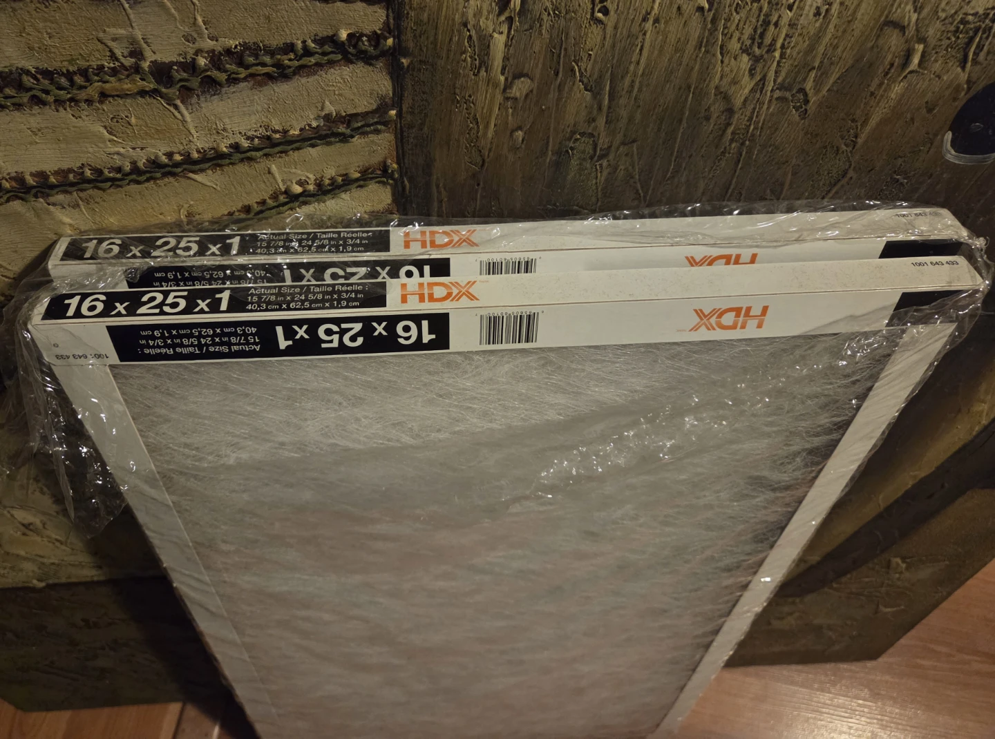 Two 16x25x1 Furnace Filters