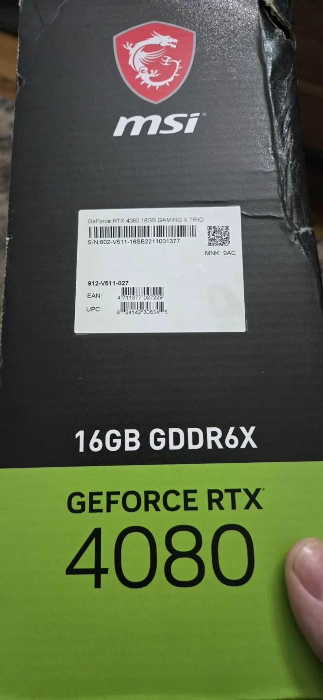 MSI Nvidia GeForce RTX 4080 16gb - photo 4