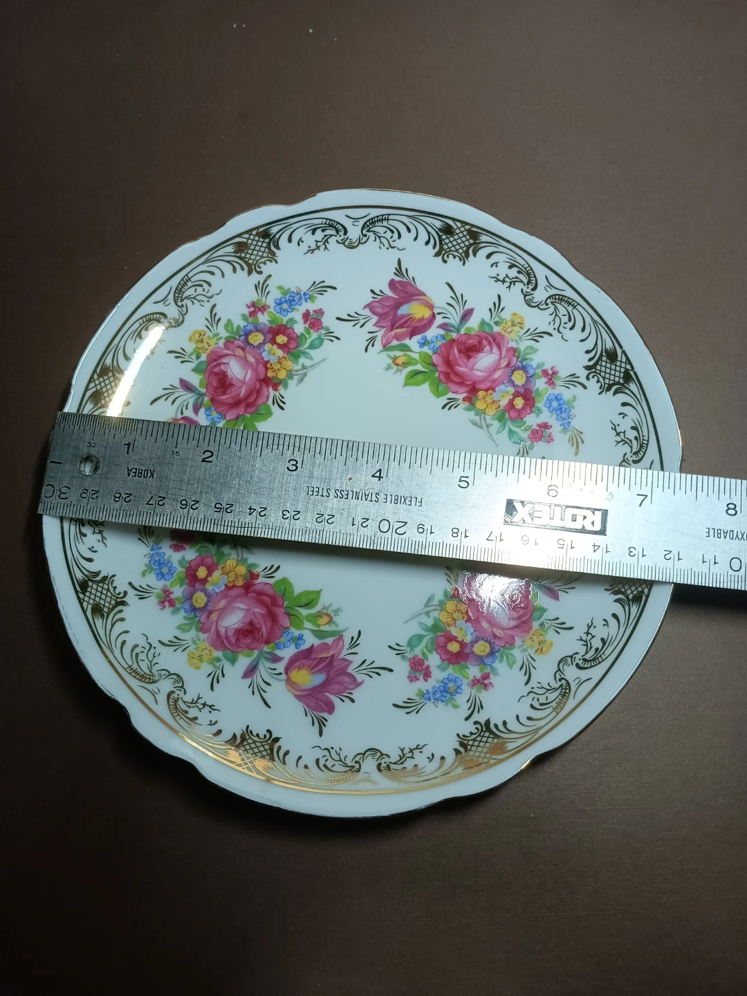 Vintage Floral Decorative Plate - photo 2