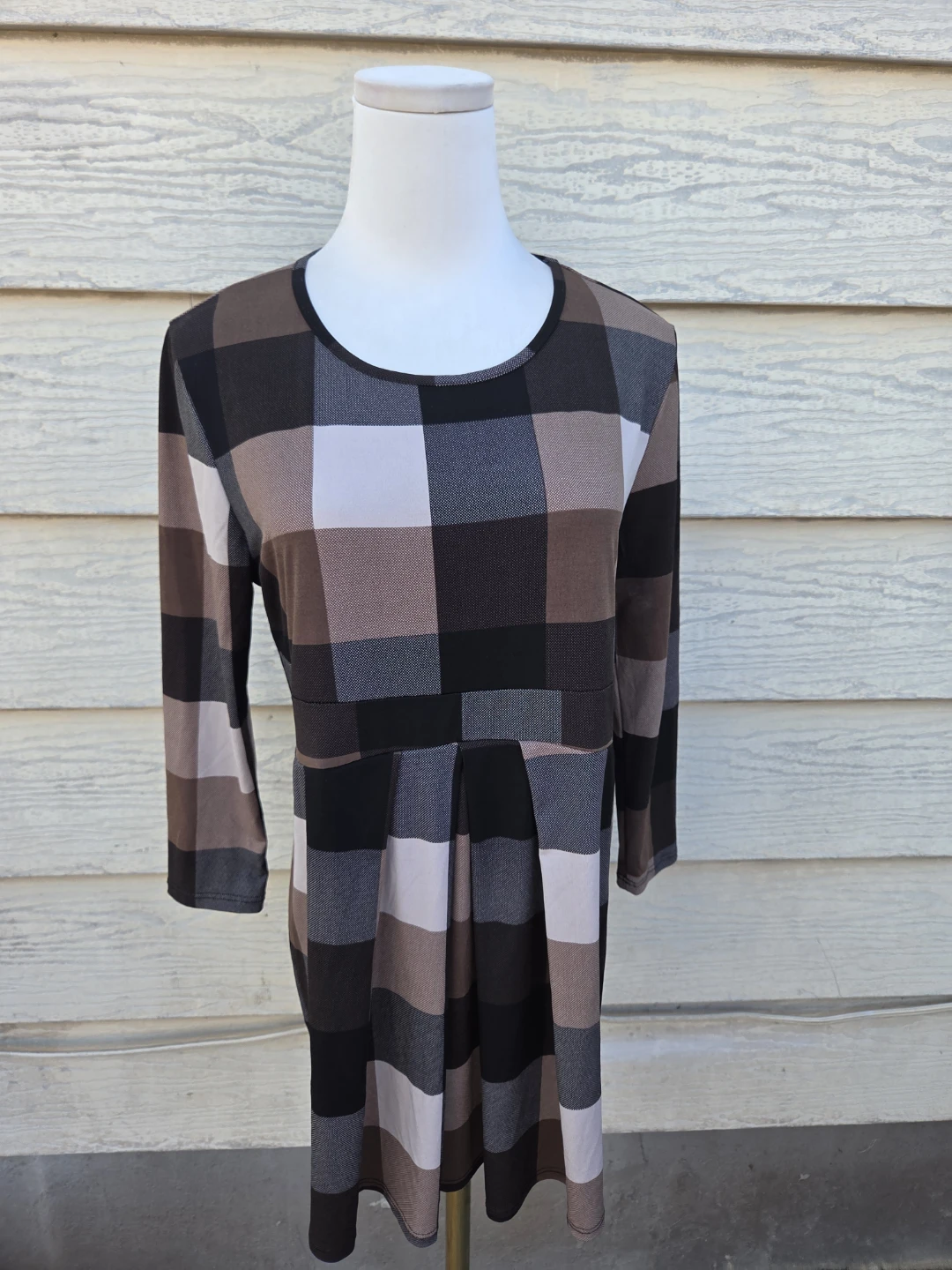 MyBump Plaid Maternity Dress