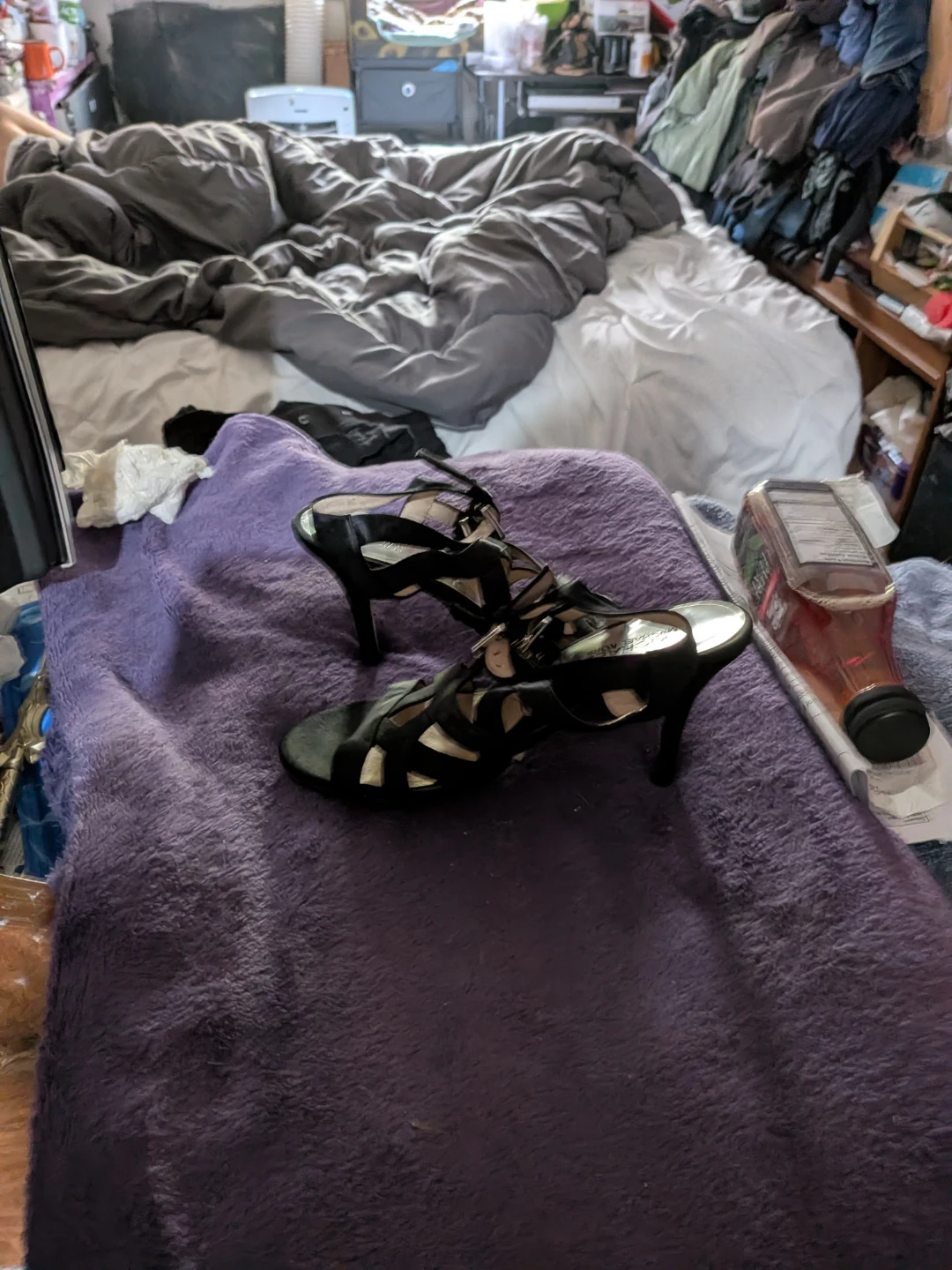 Michael Kors Black Strappy Heels - photo 2