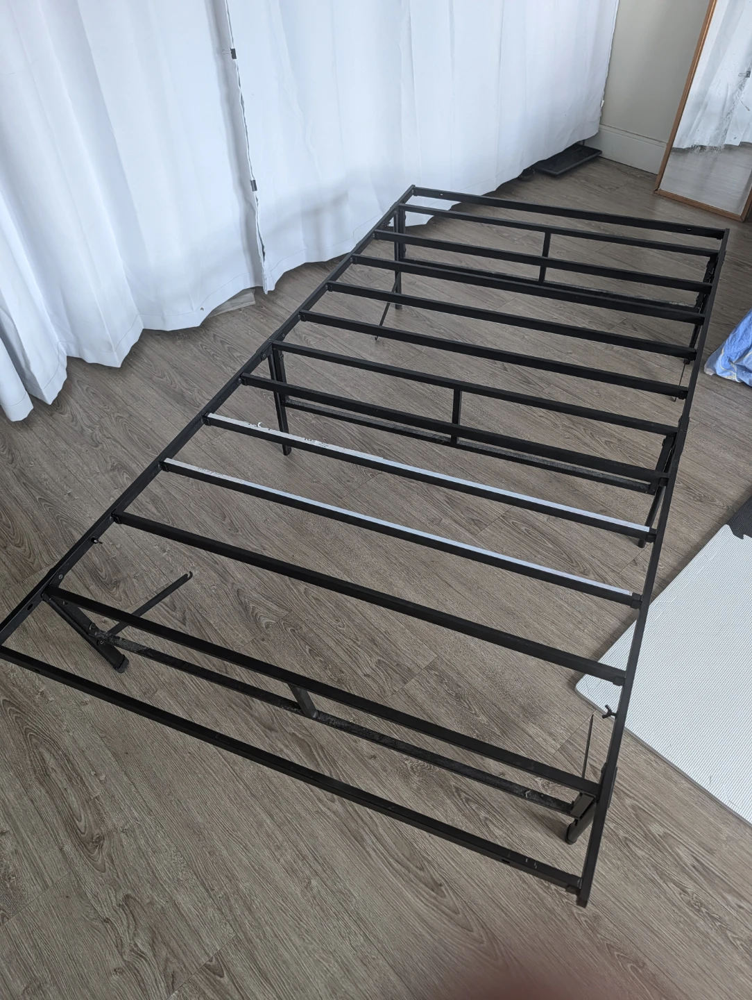 Zinus - Black Twin Size Metal Folding Bed Frame - photo 3