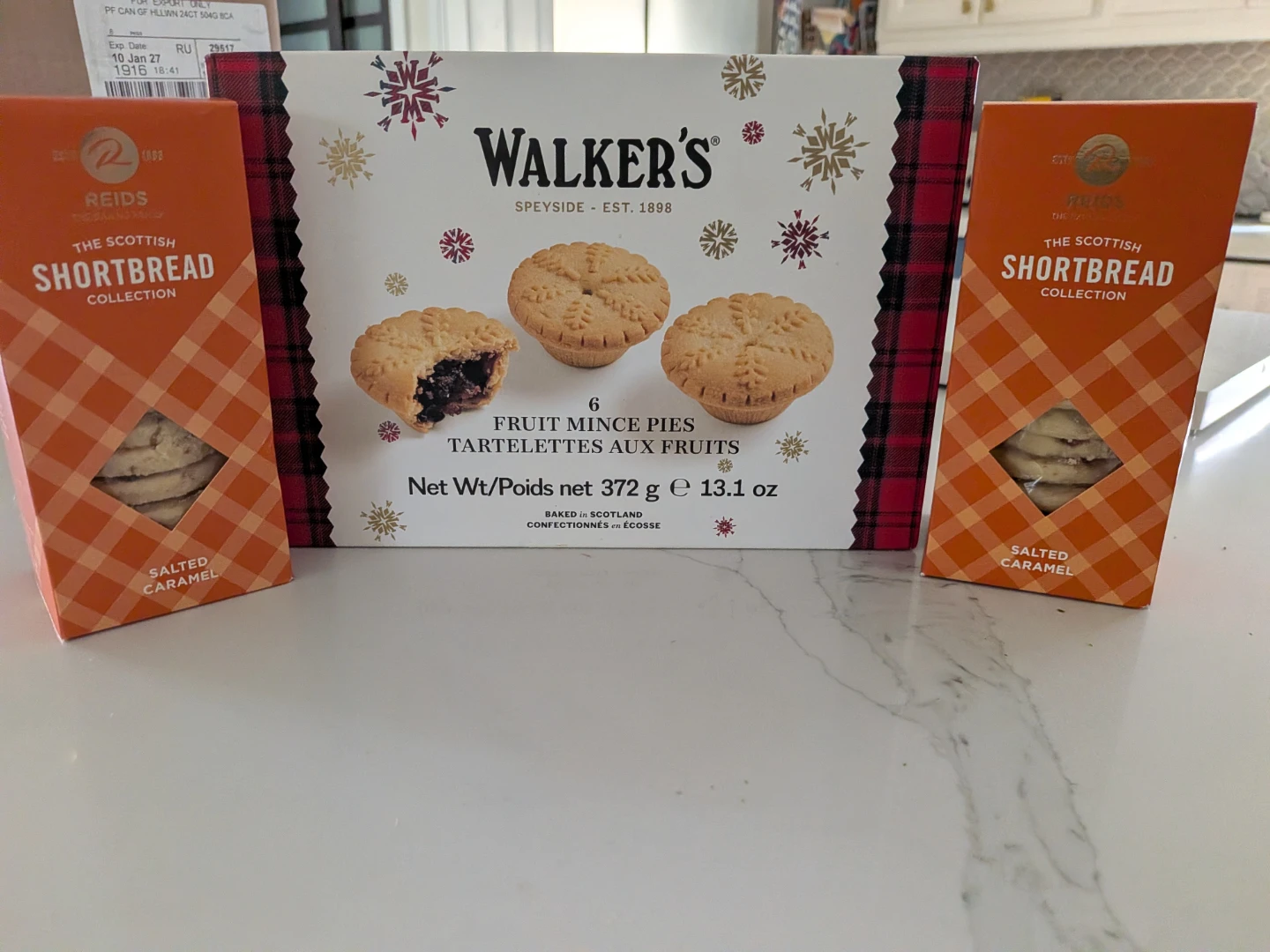Walkers Mince Pies and Reids Shortbread
