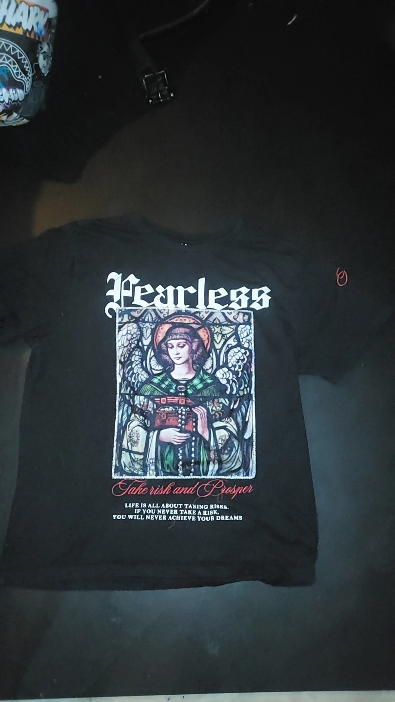 Black Fearless Graphic T-Shirt - photo 3