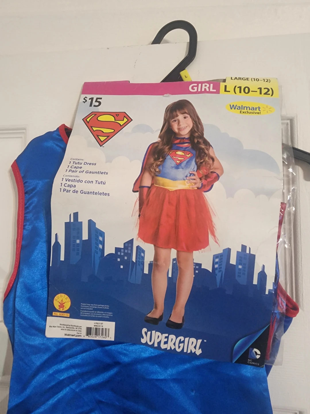 Rubie's Supergirl Costume Sets S 4/6 M8/10 L 10/12 - photo 2
