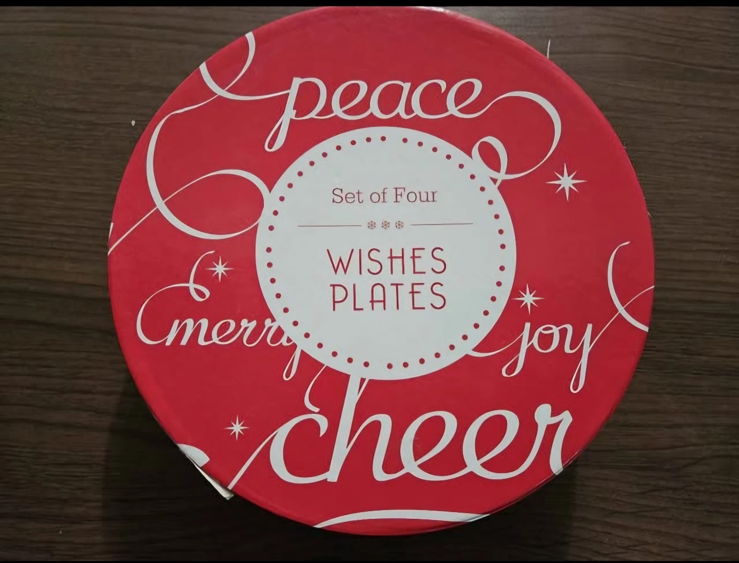 Set of 4 Holiday Wishes Plates - photo 2