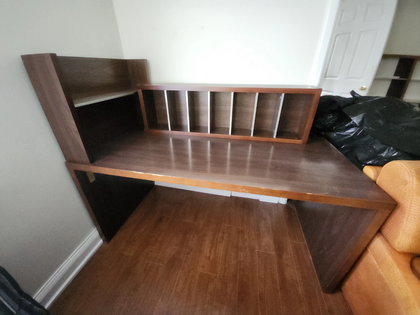 Desk with Built-in Shelves & File Organizer - photo 2