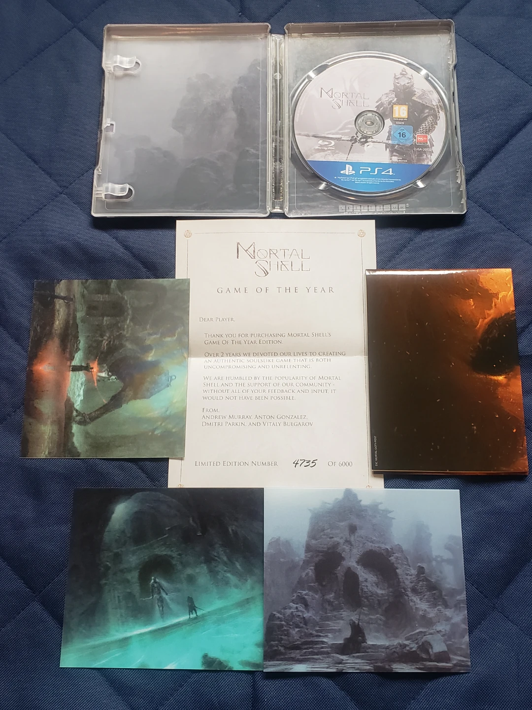 Ps4 Mortal Shell Game Of The Year Deluxe CIB - photo 2