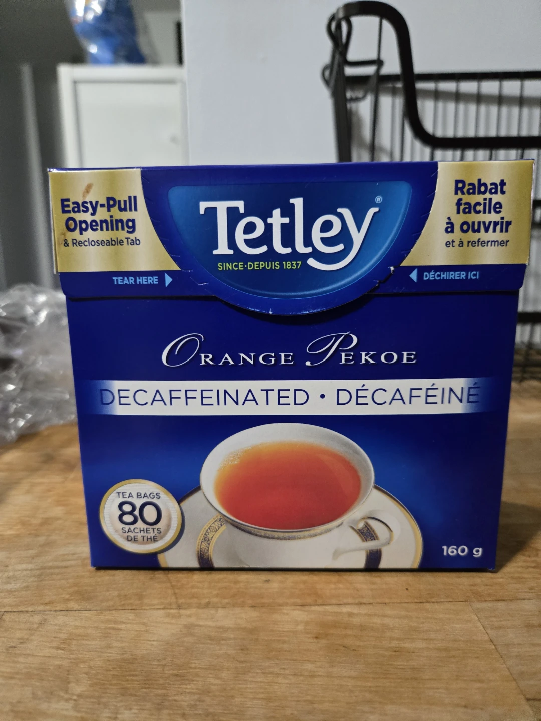 Tetley Decaffeinated Orange Pekoe Tea - 80 Bags