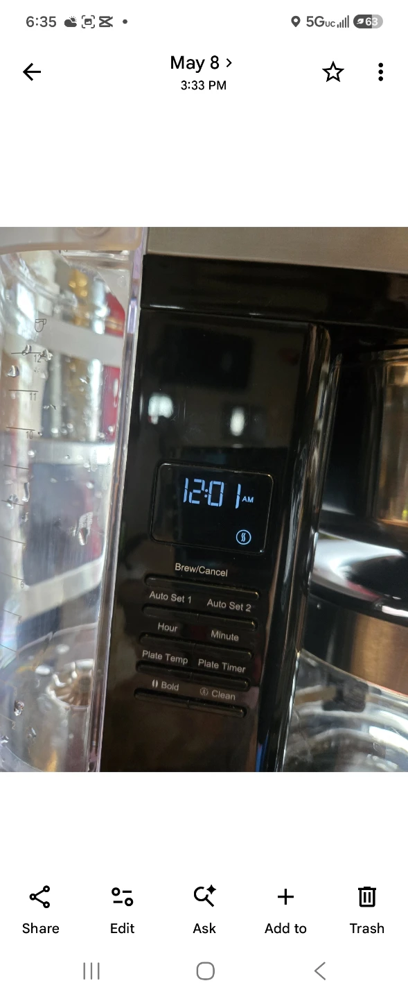 KitchenAid 12 Cup Coffee Maker with Removable Water Tank Black - photo 2
