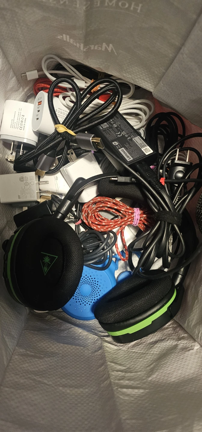 Bag of electronic stuff