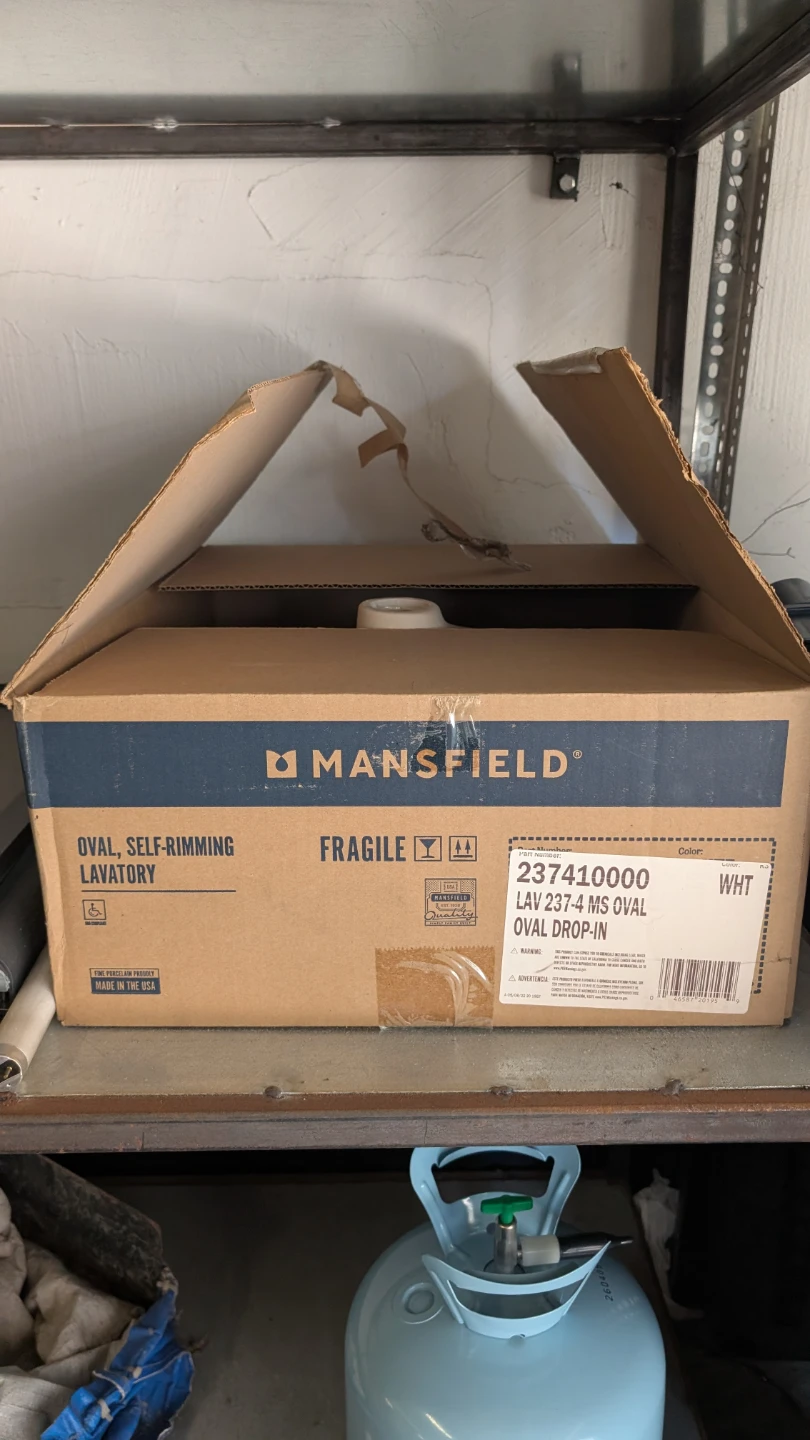 Mansfield 237-4 Oval Drop-in Lavatory Sink