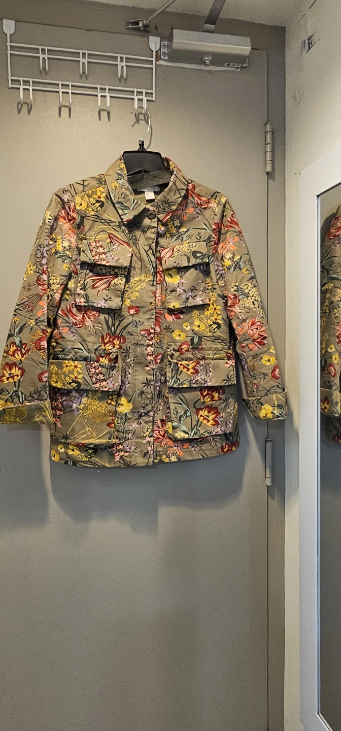 H&M Floral Utility Jacket