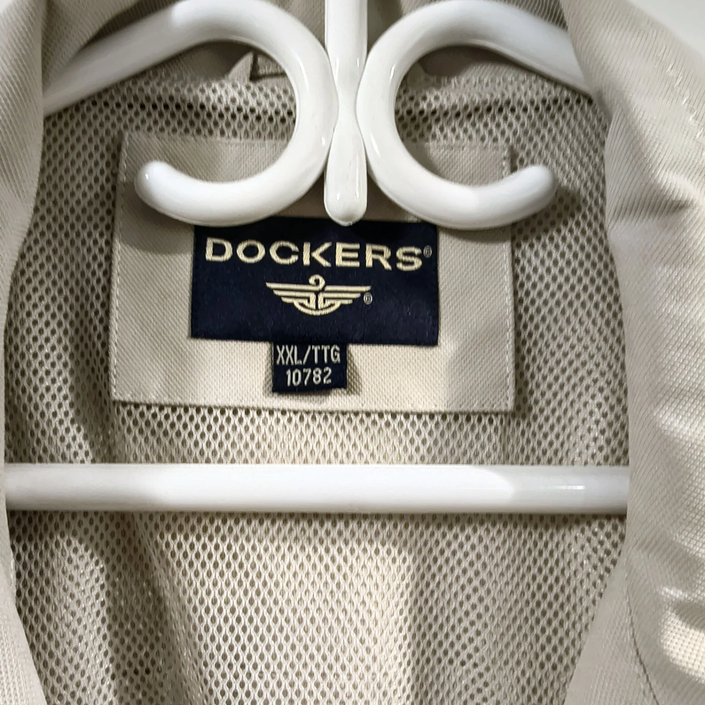 Dockers XXL Beige lightweight zip-up utility Jacket - photo 2