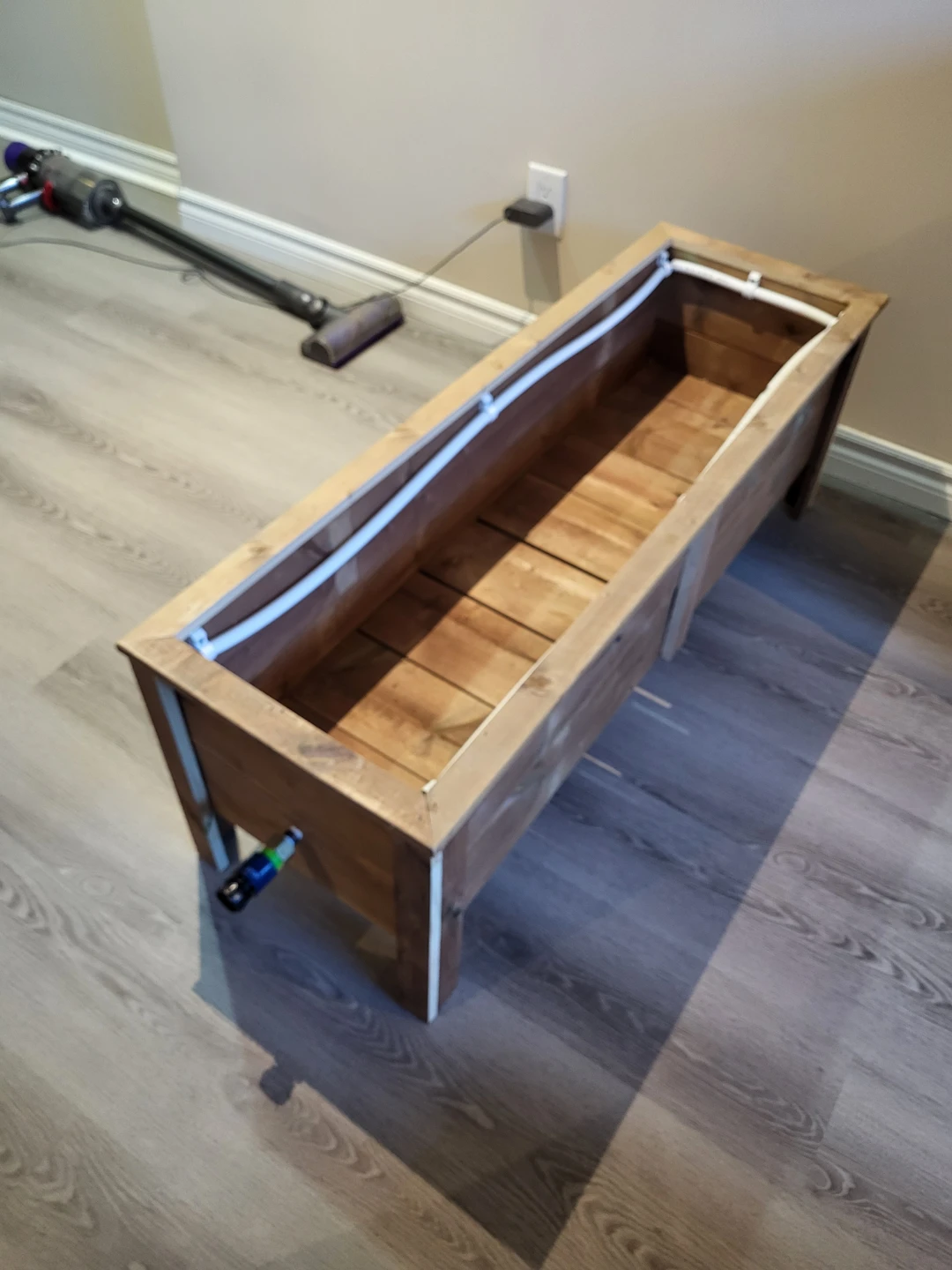 46" Wooden Planter Box with Watering System - photo 2
