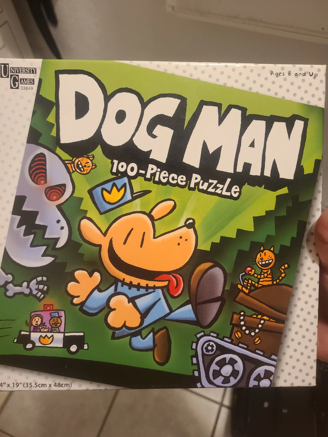 Dog Man 100-Piece Puzzle