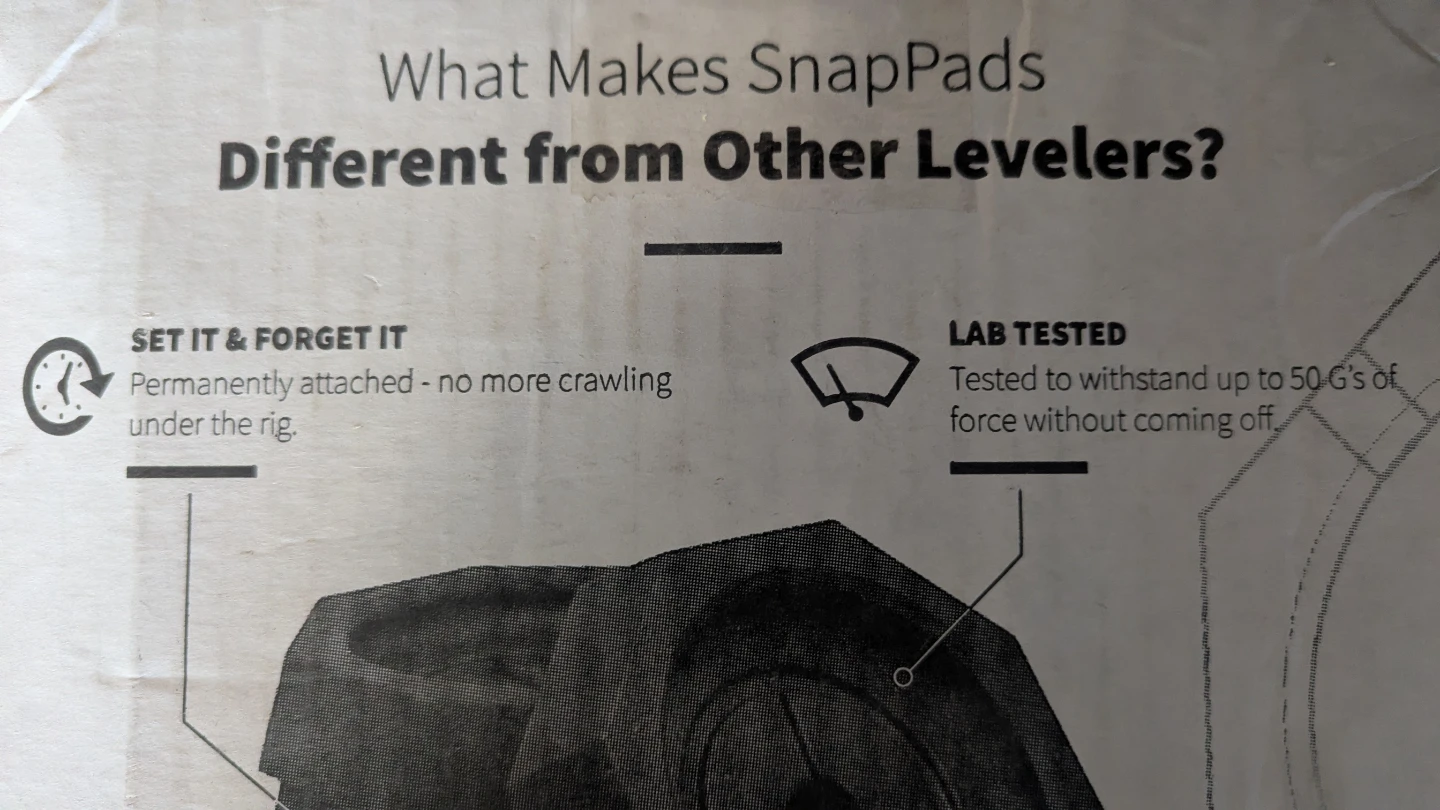 NEW SnapPad RV Motorhome Jack Pads