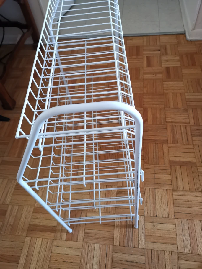 New White 4-Tier Wire Storage Rack