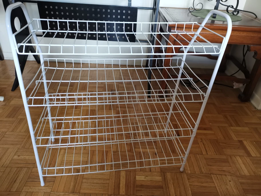 New White 4-Tier Wire Storage Rack - photo 2