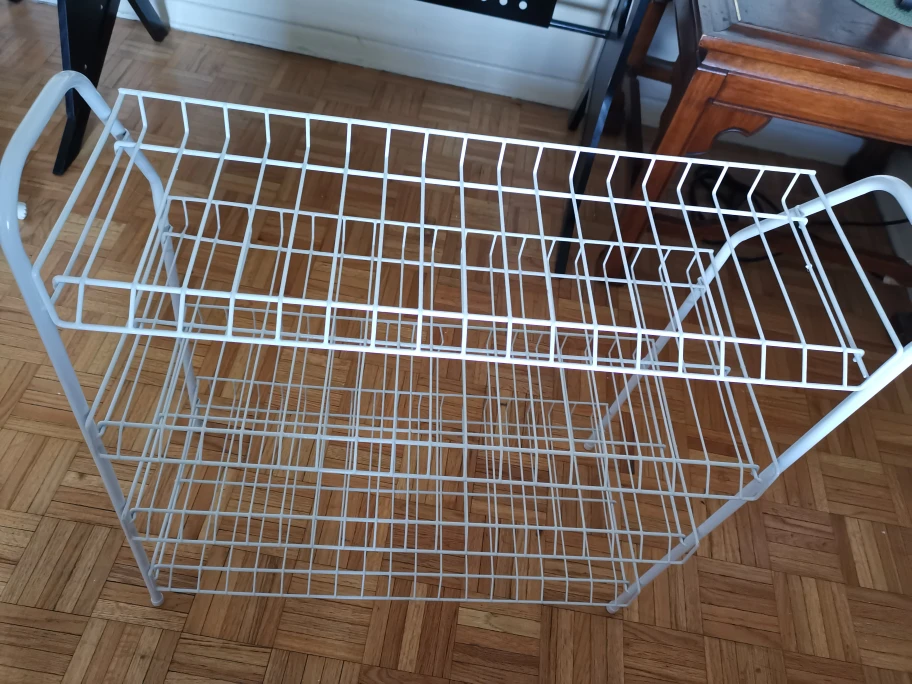 New White 4-Tier Wire Storage Rack - photo 3
