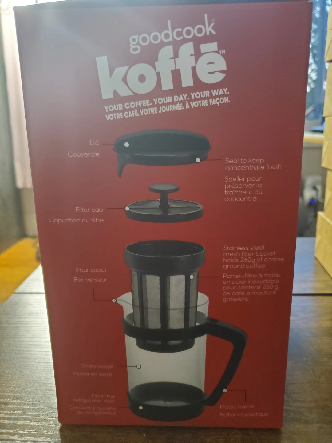 GoodCook Koffē Cold Brew Coffee Maker...New - photo 3