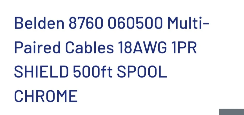Belden 8760 Audio Control Cable 500ft Spool - photo 2