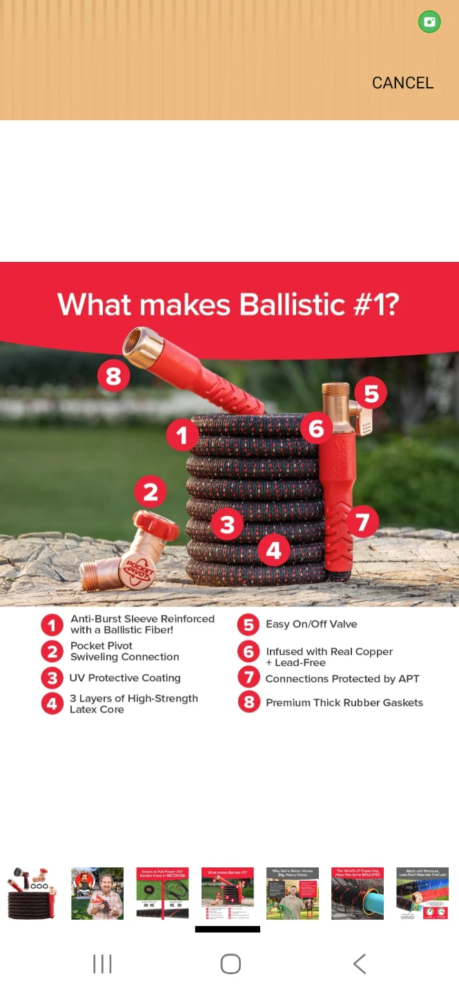 Pocket Hose Ballistic 100ft Garden Hose - photo 3