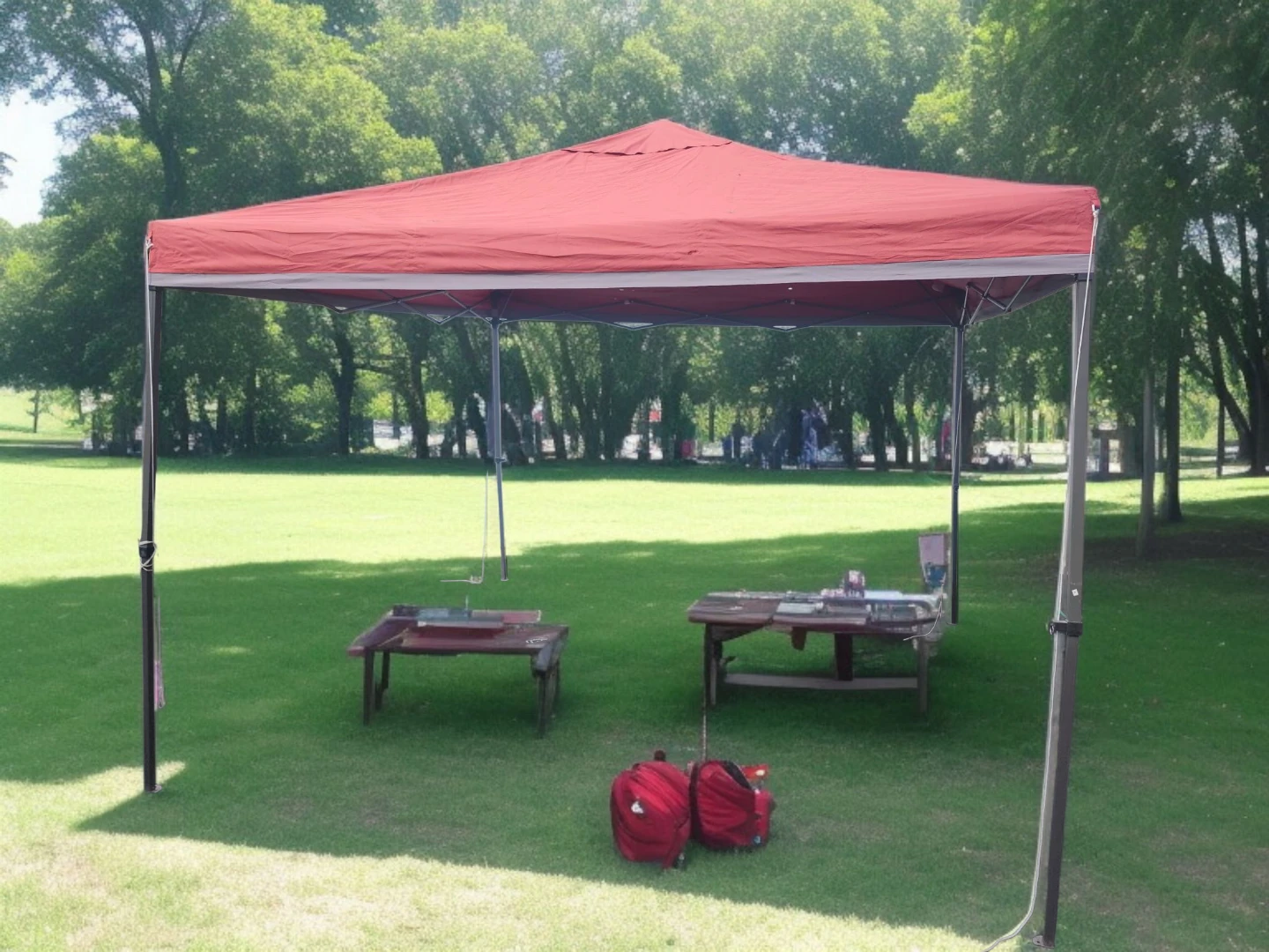 Red Pop-Up Canopy Tent
