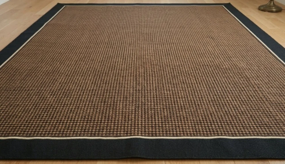 Very Large Area Rug with Black Border