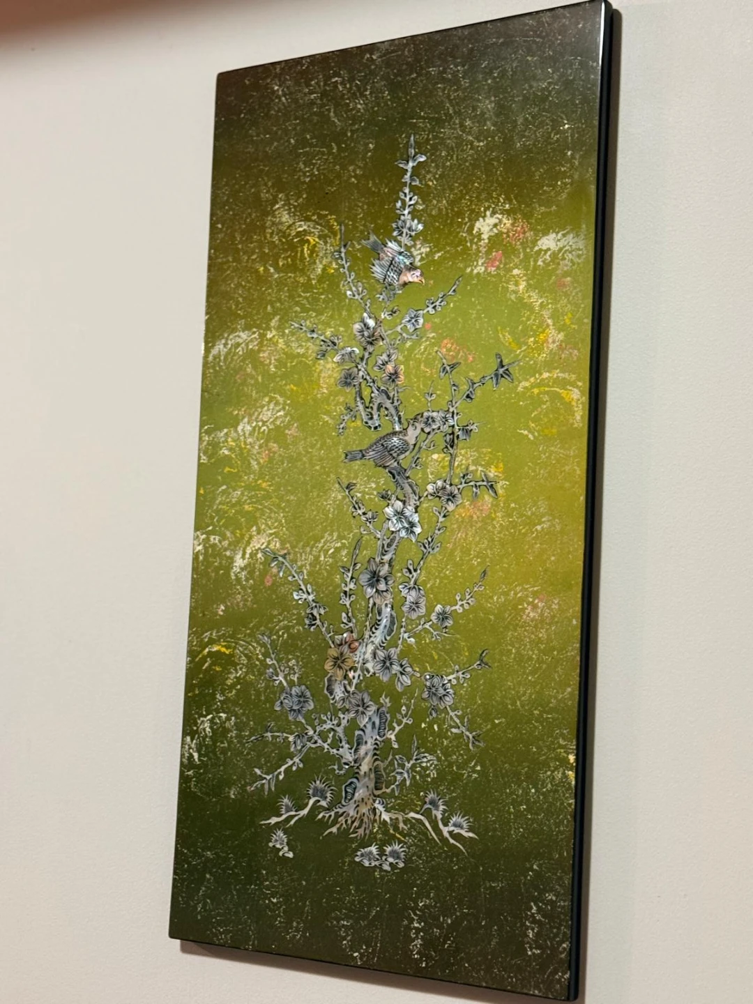 Set of 2 Mother of Pearl Inlay Wall Art Panels - photo 3