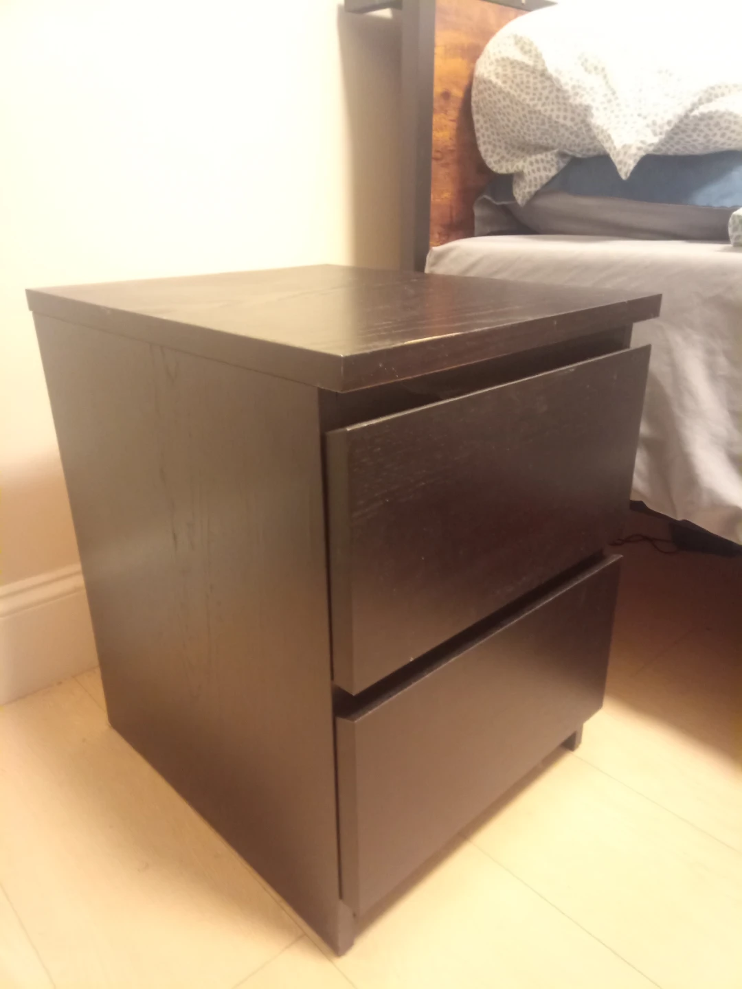 Black nightstand