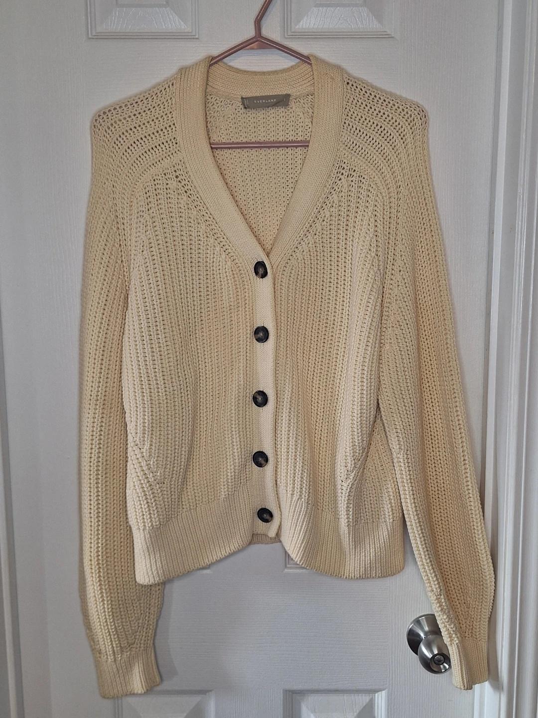 Everlane Cream Cardigan Size Large