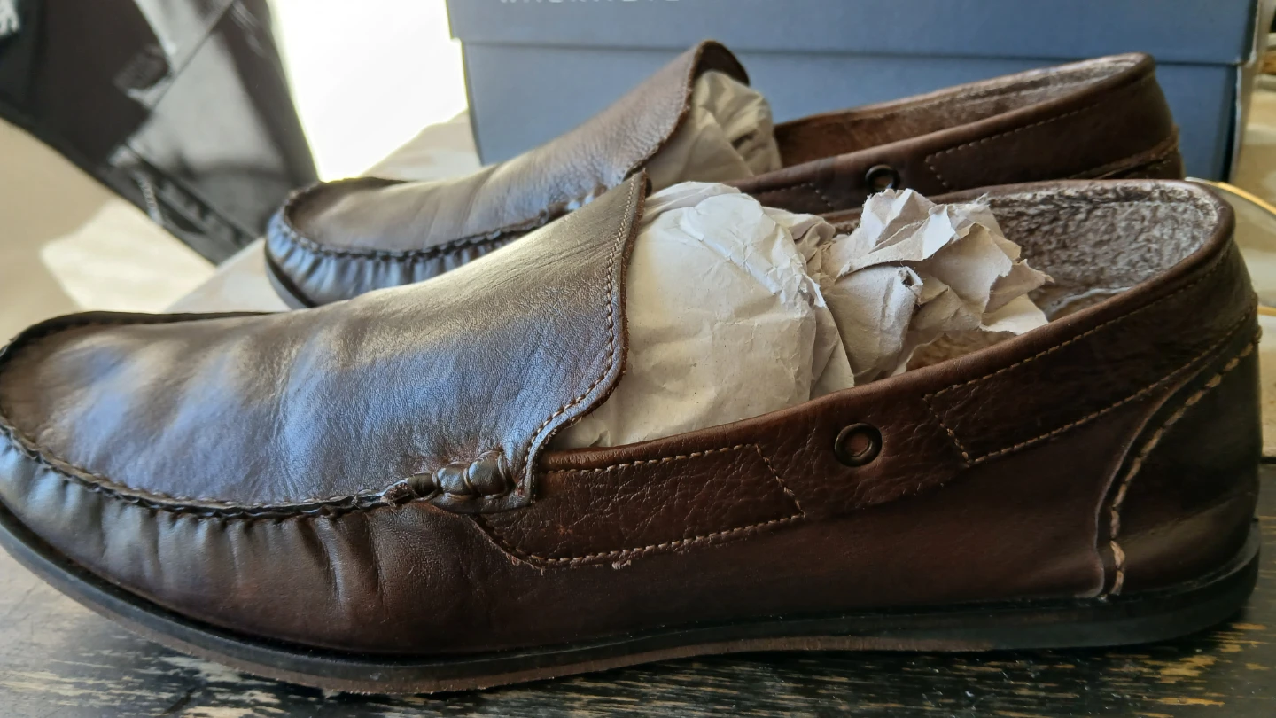 Kenneth Cole New York Brown Leather Loafers - photo 2