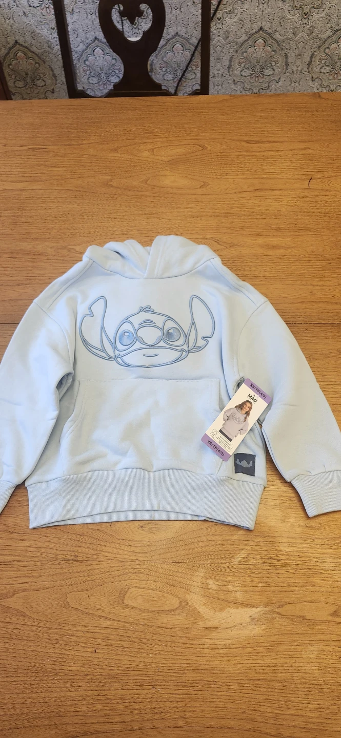 Disney Stitch Kids Hoodie - Size XS (4/5)